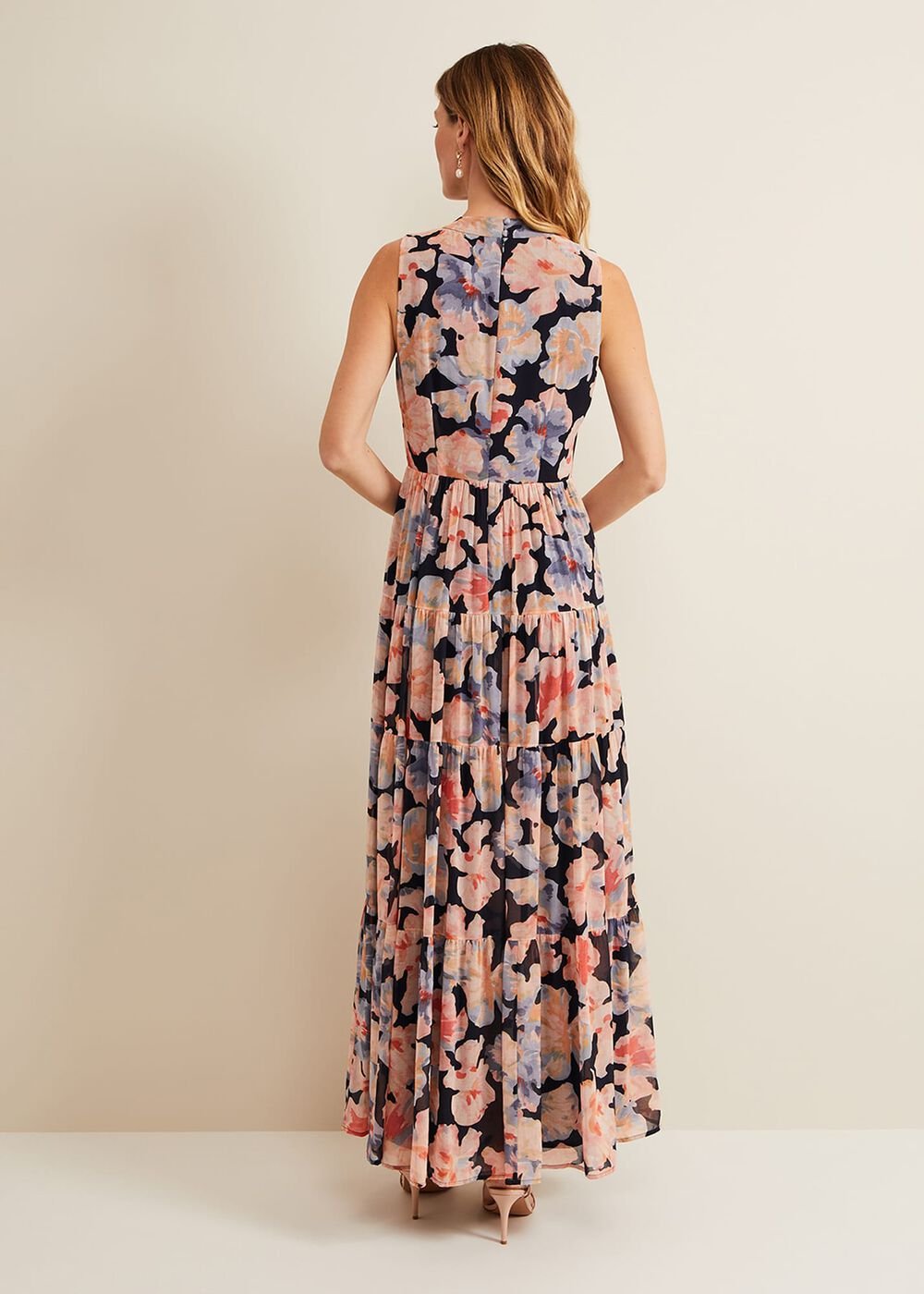 Vora Printed Tiered Maxi Dress - Multi-Coloured