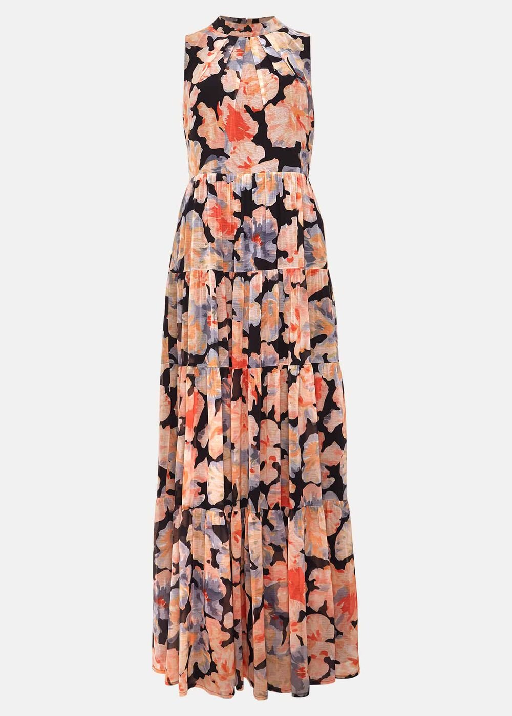 Vora Printed Tiered Maxi Dress - Multi-Coloured