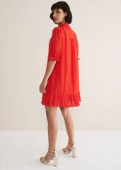 April Chiffon Mini Dress - Red