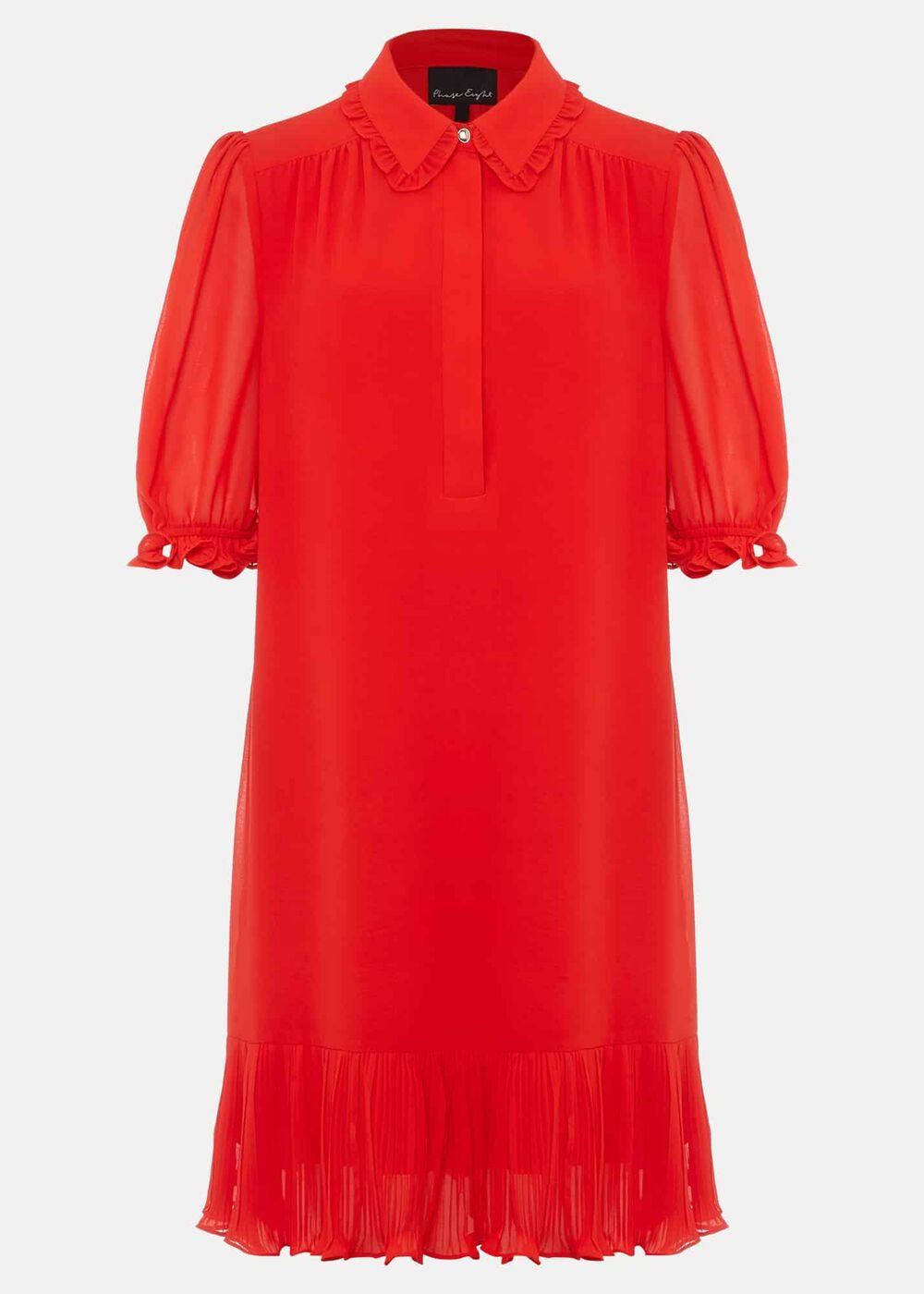 April Chiffon Mini Dress - Red