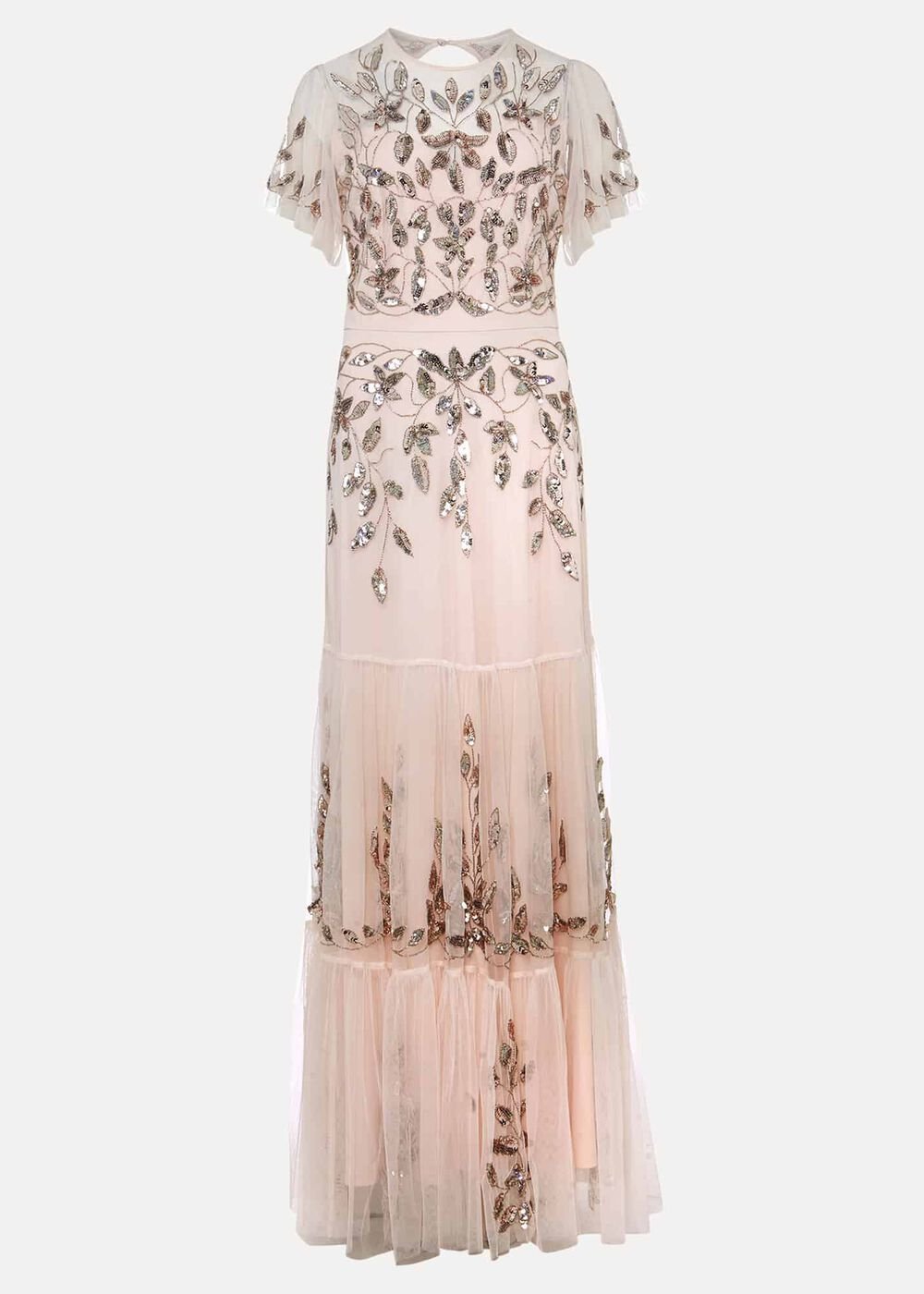 Hilary Embellished Maxi Dress - Mauve