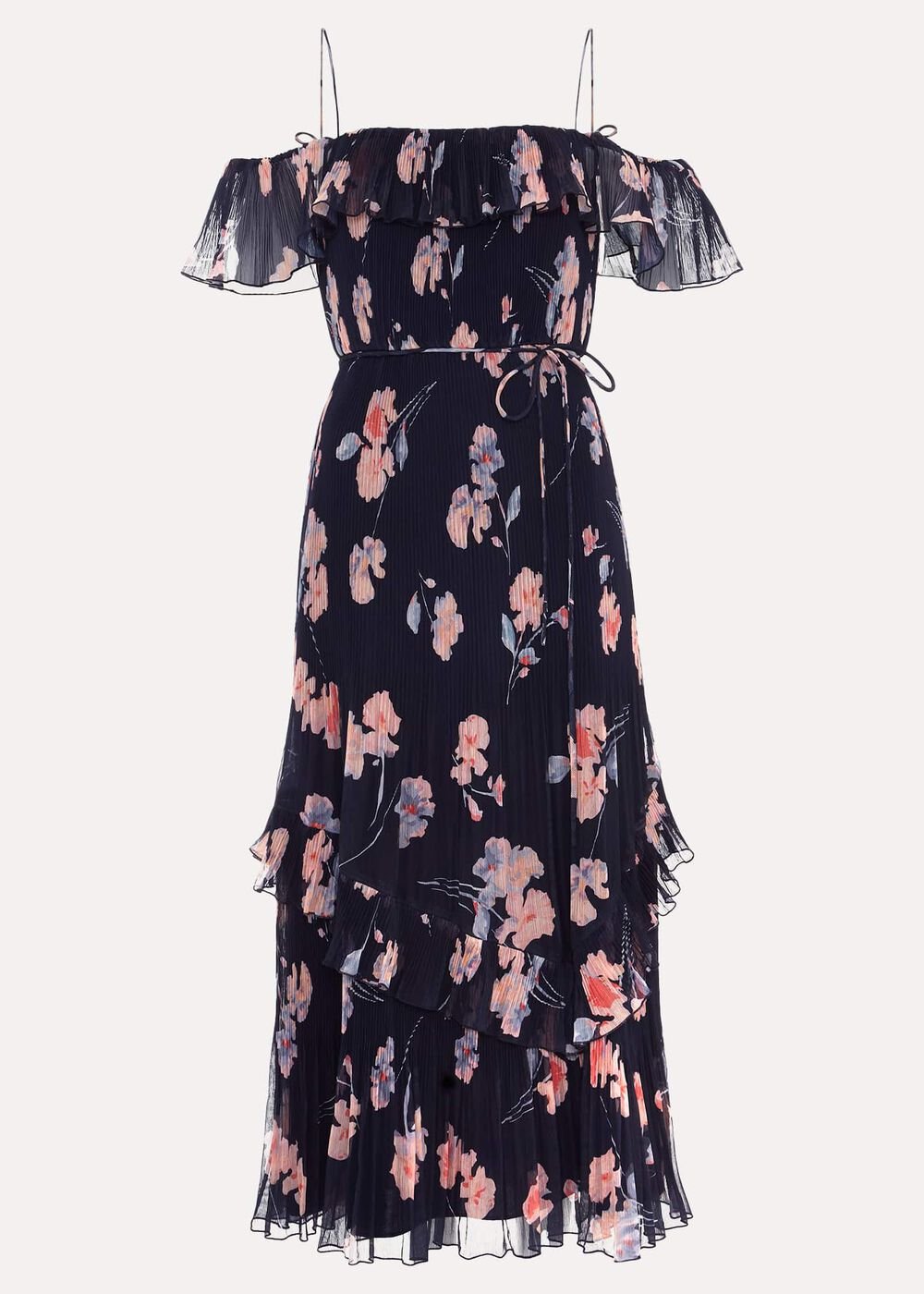 Bridie Printed Midi Dress - Multi-Coloured
