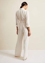Kylie Tux Jumpsuit - Ivory