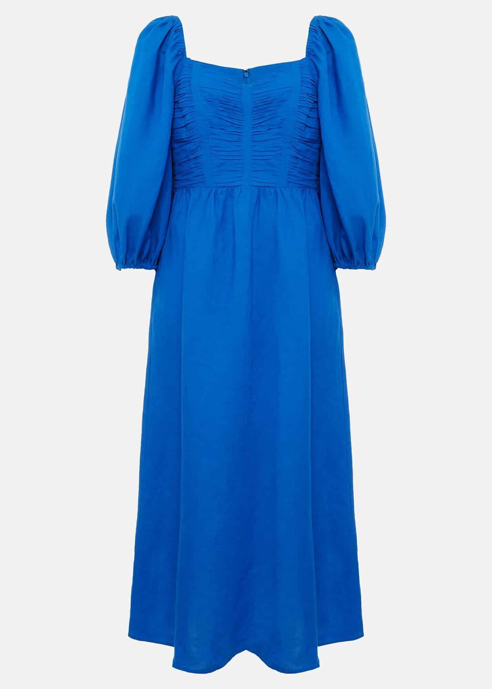 Celila Linen Midi Dress - Blue