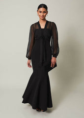 Freesia Black Maxi Dress - Black
