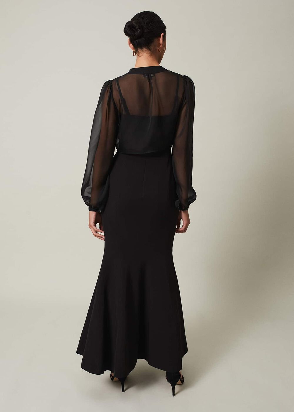 Freesia Black Maxi Dress - Black