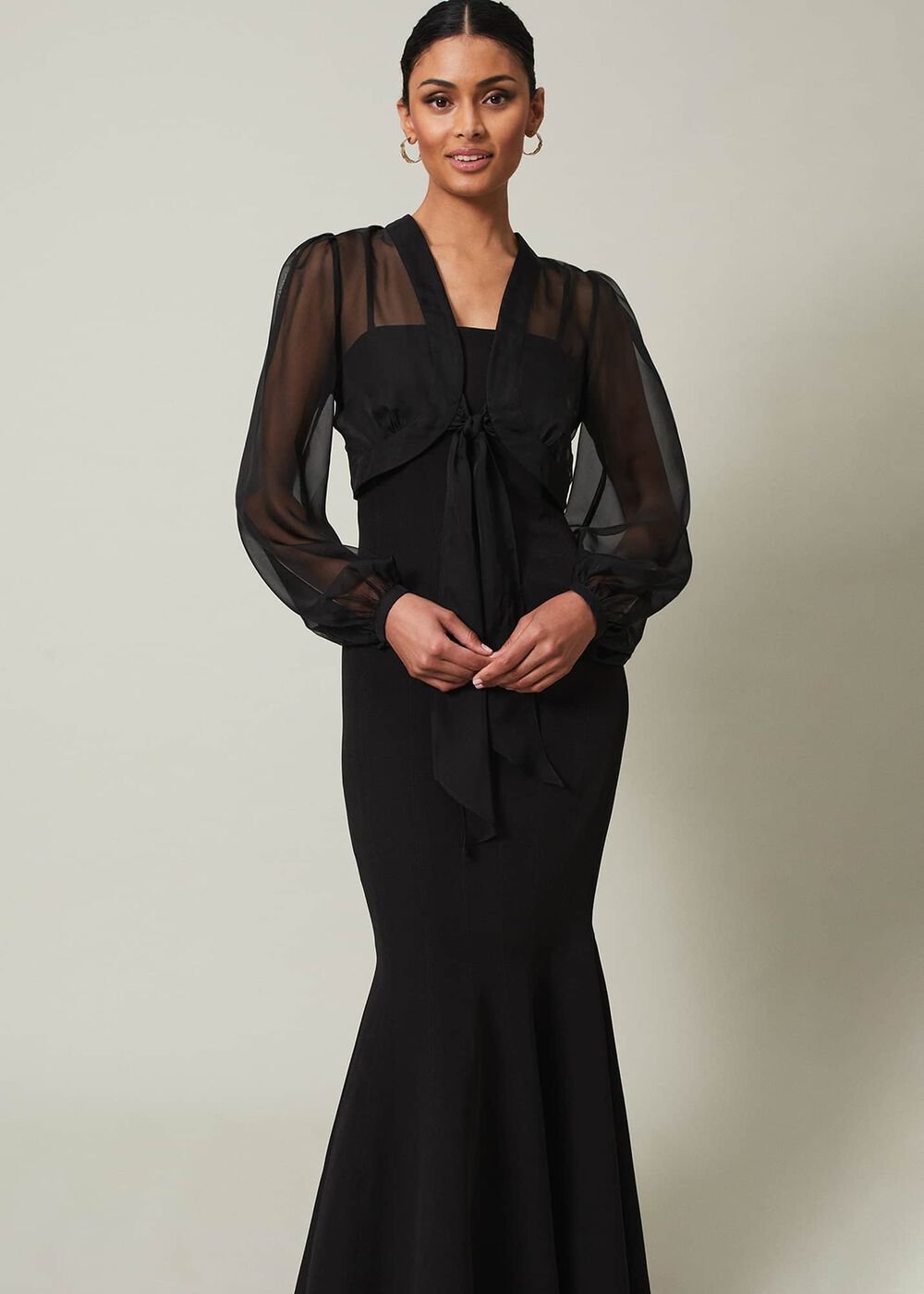 Freesia Black Maxi Dress - Black