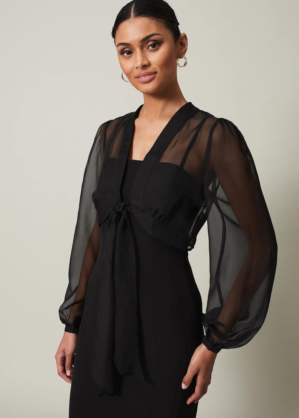Freesia Black Maxi Dress - Black