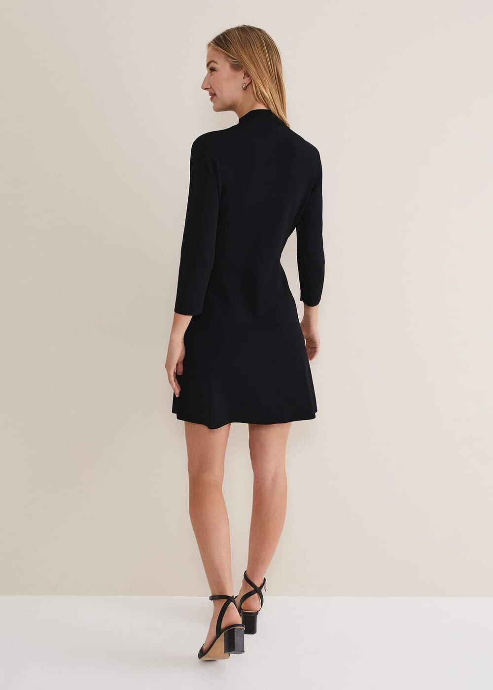 Kamri Knitted Tunic Dress - Black