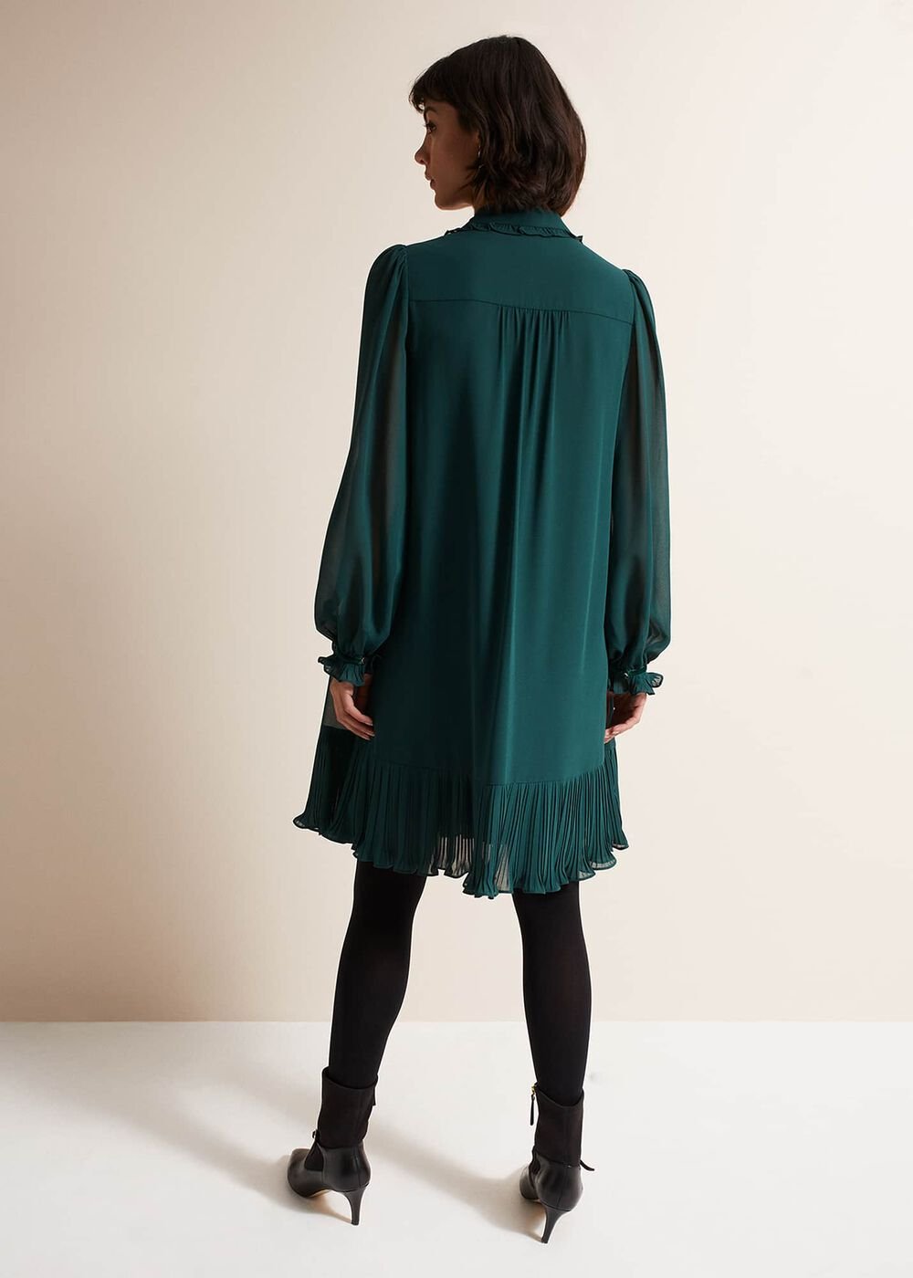 April Swing Mini Dress - Dark Green
