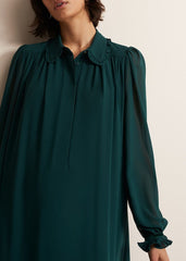 April Swing Mini Dress - Dark Green