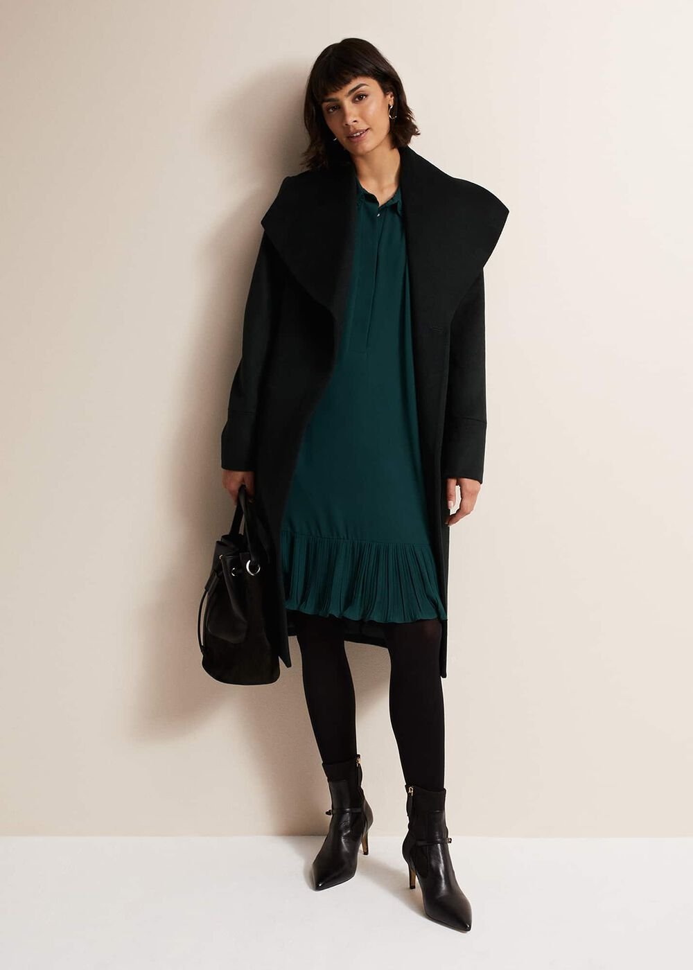 April Swing Mini Dress - Dark Green
