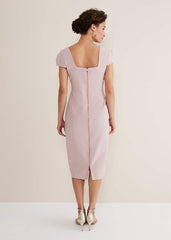 Eira Midi Dress - Pale Pink