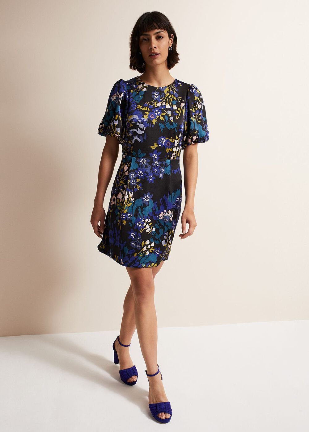 Lanna Floral Mini Dress - Multi-Coloured