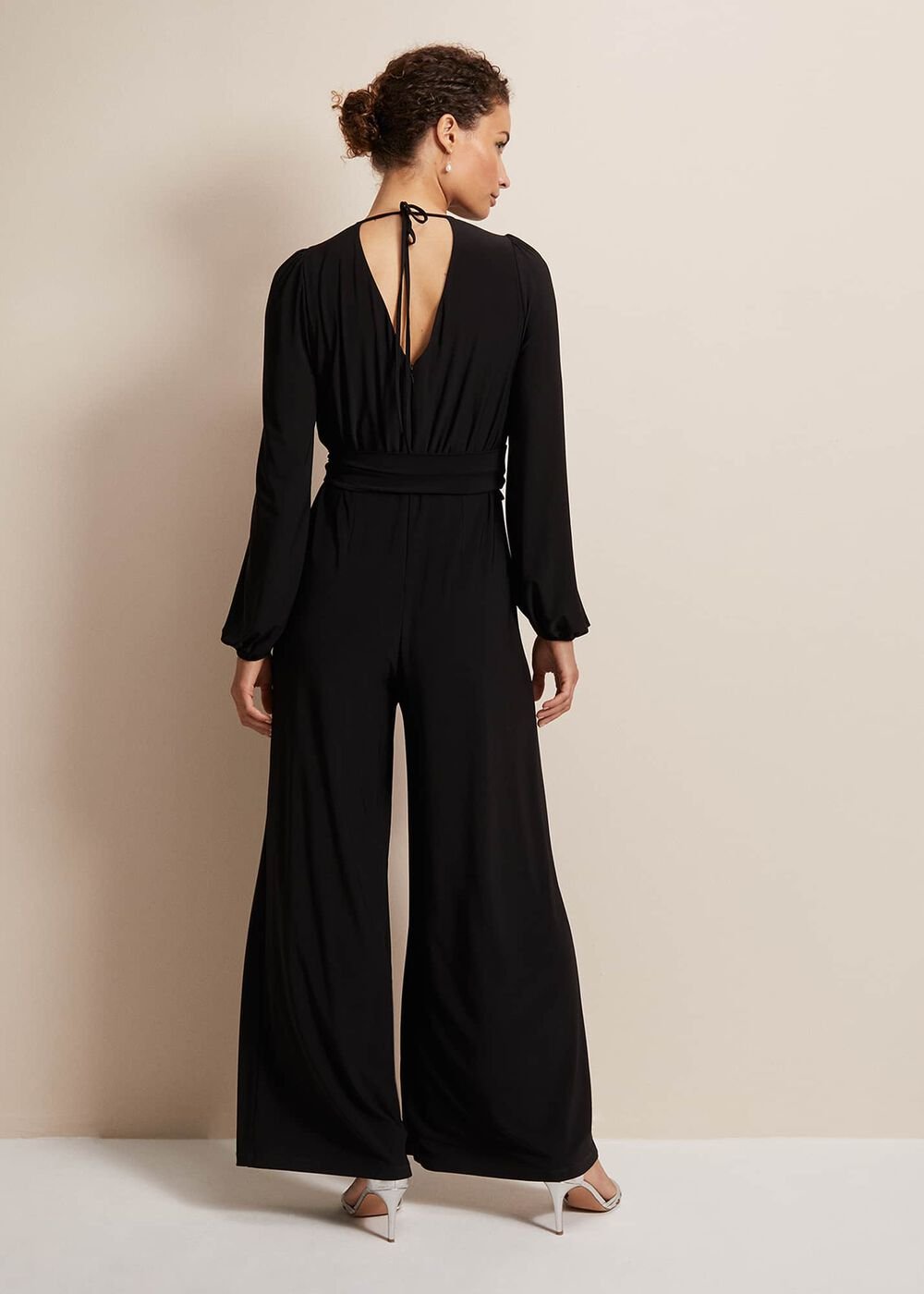 Janece Black Wide Leg Jumpsuit - Black