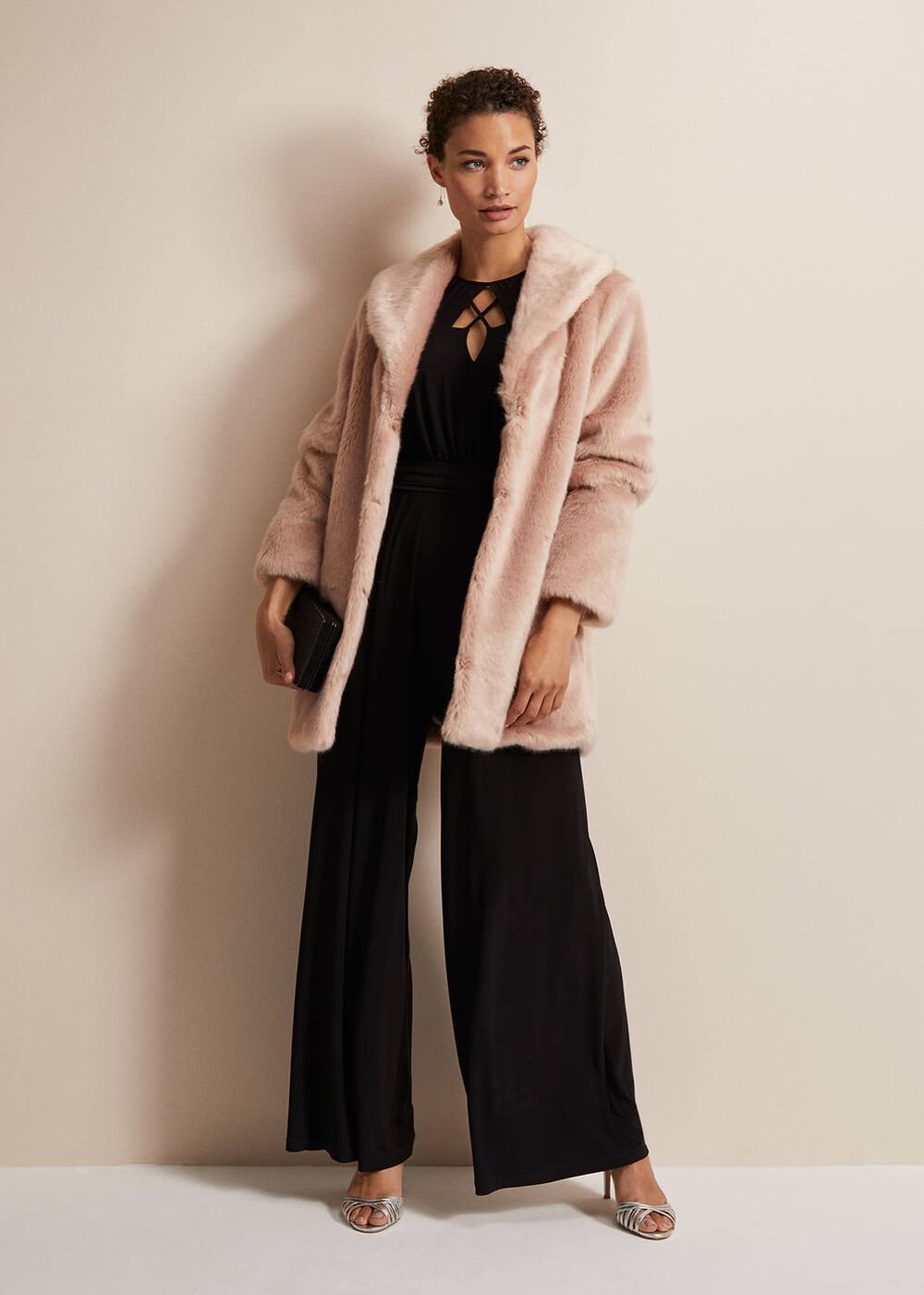 Janece Black Wide Leg Jumpsuit - Black