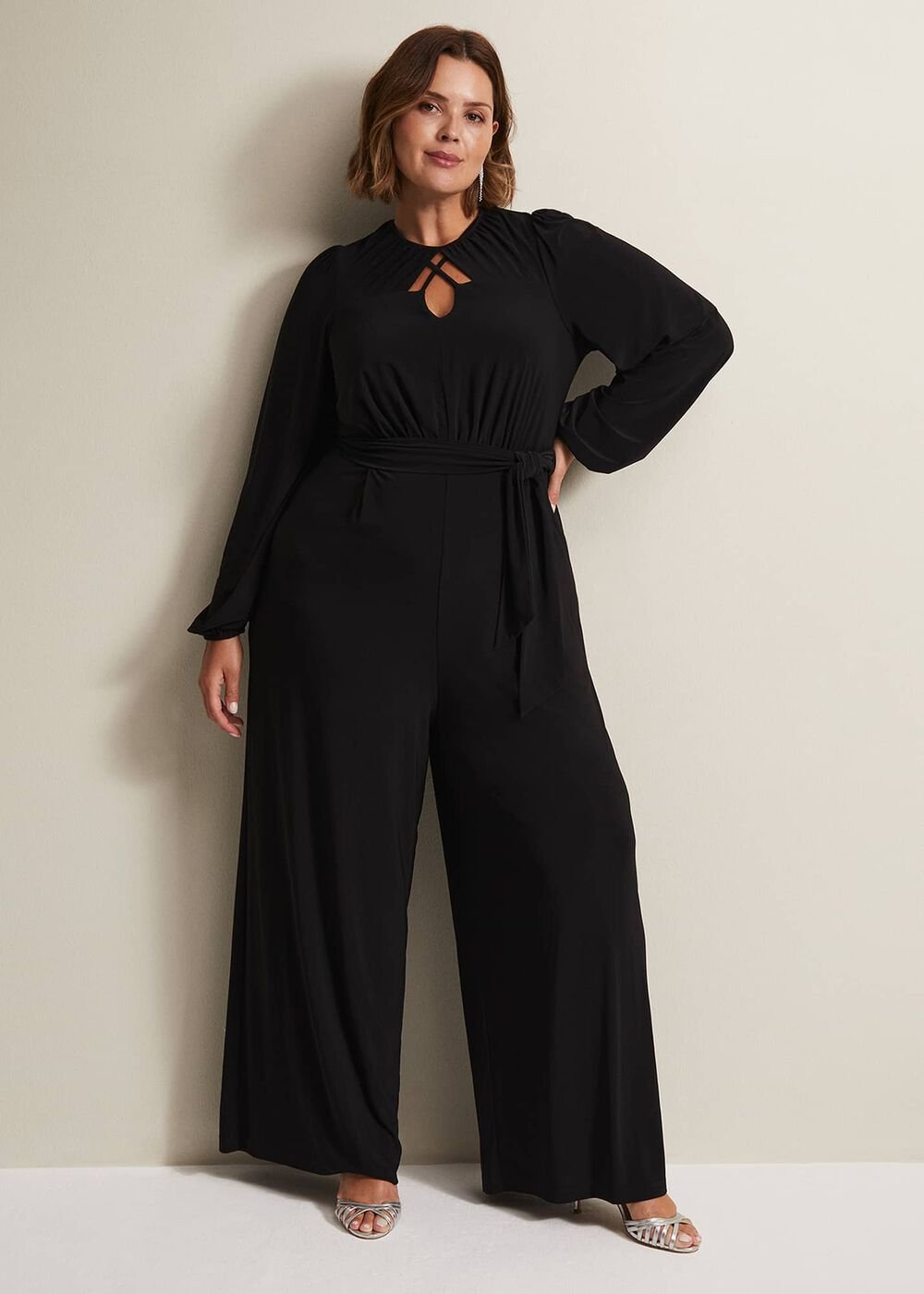 Janece Black Wide Leg Jumpsuit - Black