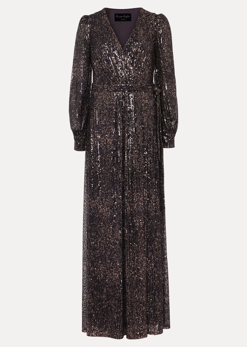 Petite Amily Sequin Maxi Dress - Rose Gold