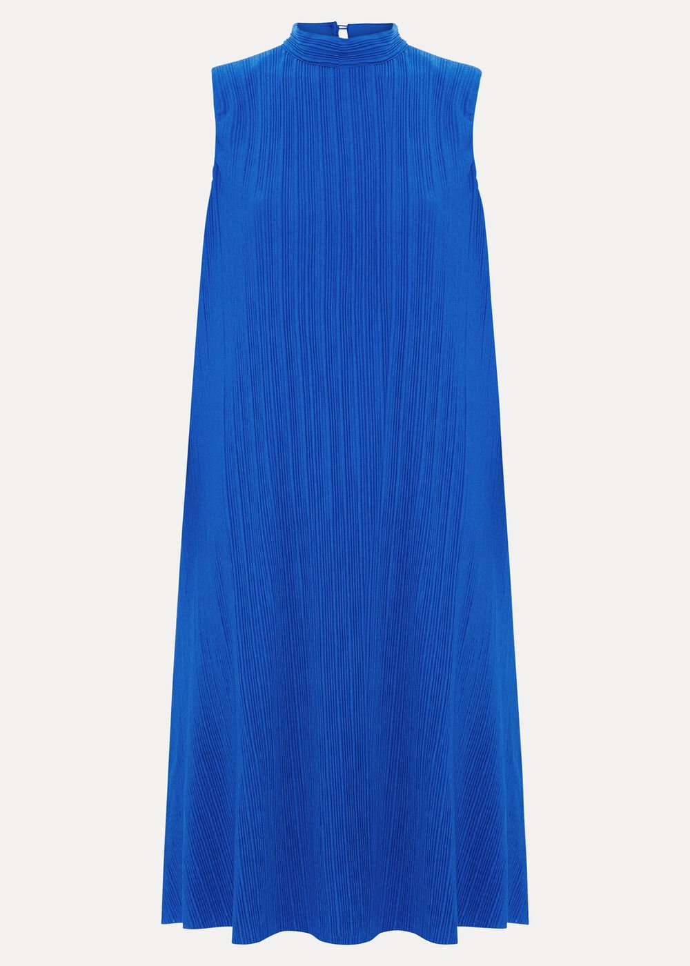 Betsie Plisse Swing Dress - Blue