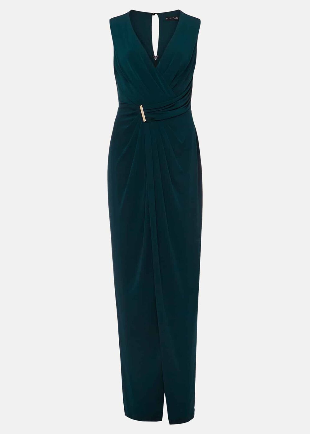 Christabel Dark Green Maxi Dress - Dark Green