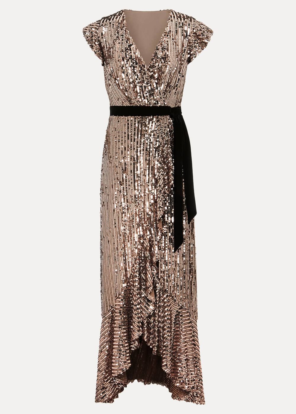 Enja Sequin Maxi Dress - Rose Gold
