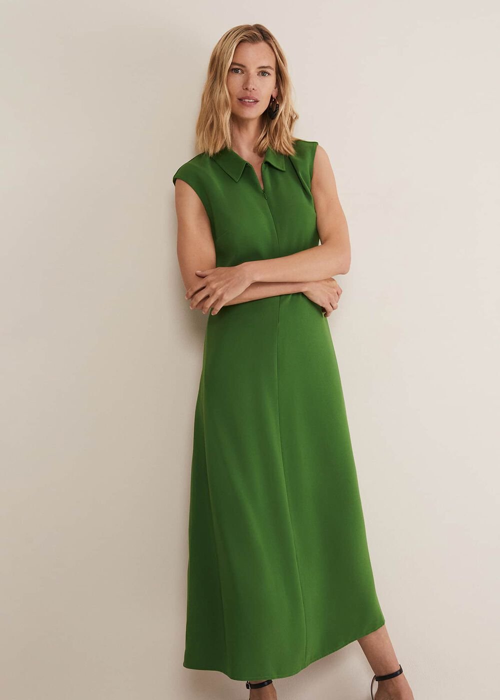 Janine Green Maxi Dress - Green