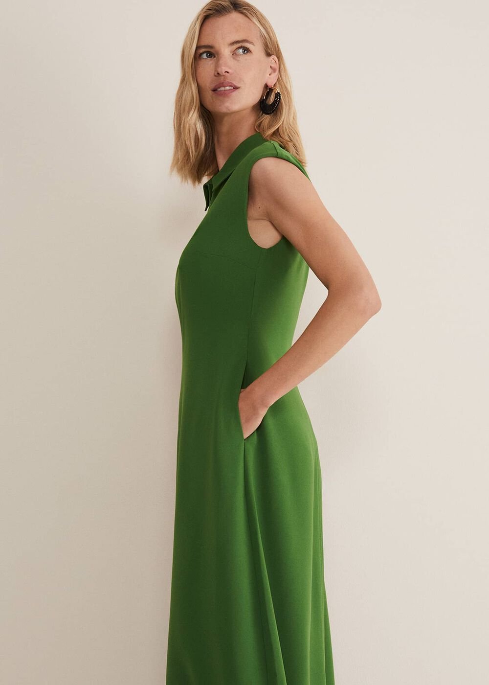Janine Green Maxi Dress - Green
