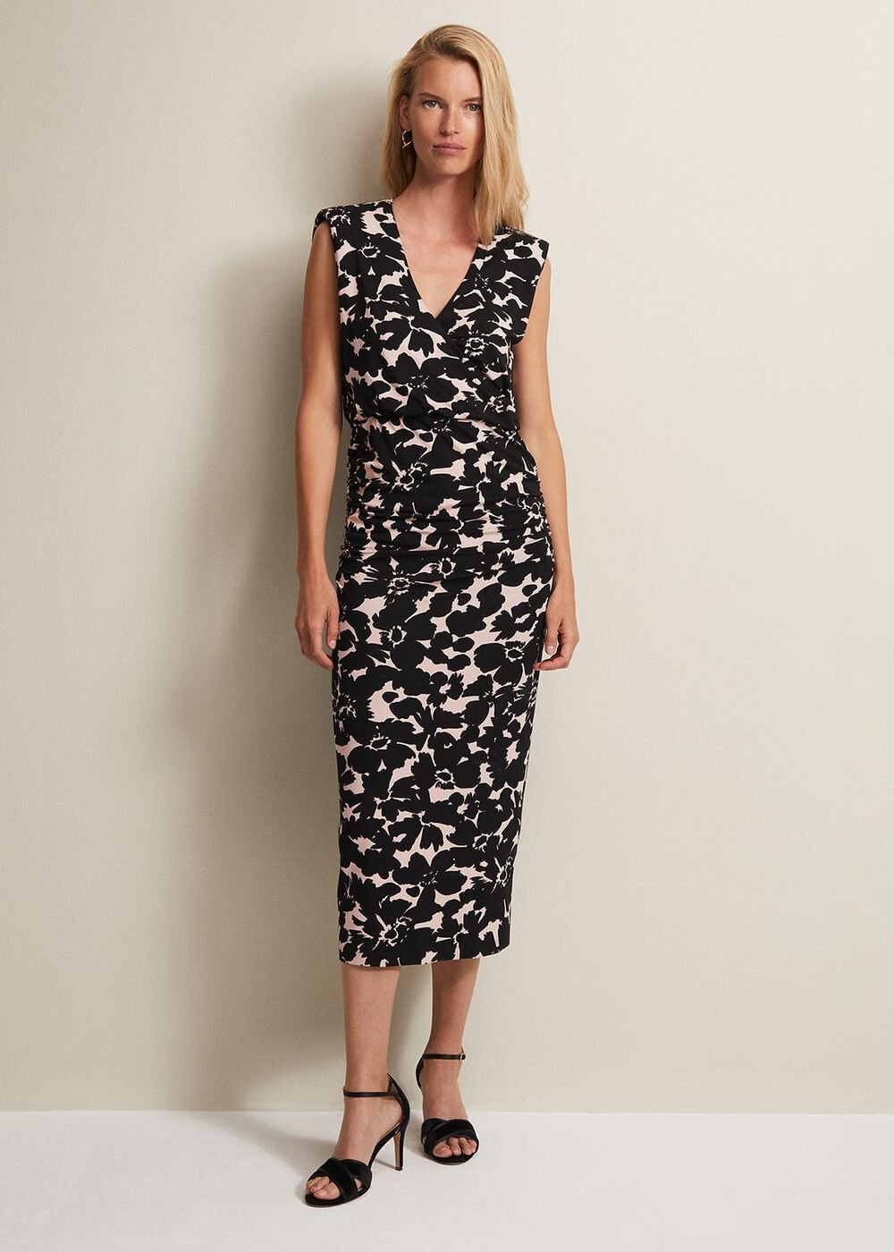 Taylor Floral Jersey Midi Dress - Multi-Coloured