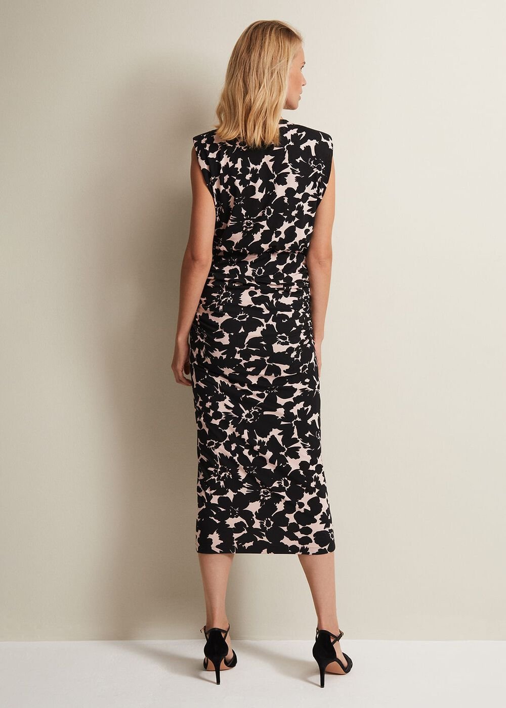 Taylor Floral Jersey Midi Dress - Multi-Coloured