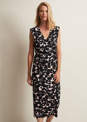 Taylor Floral Jersey Midi Dress - Multi-Coloured