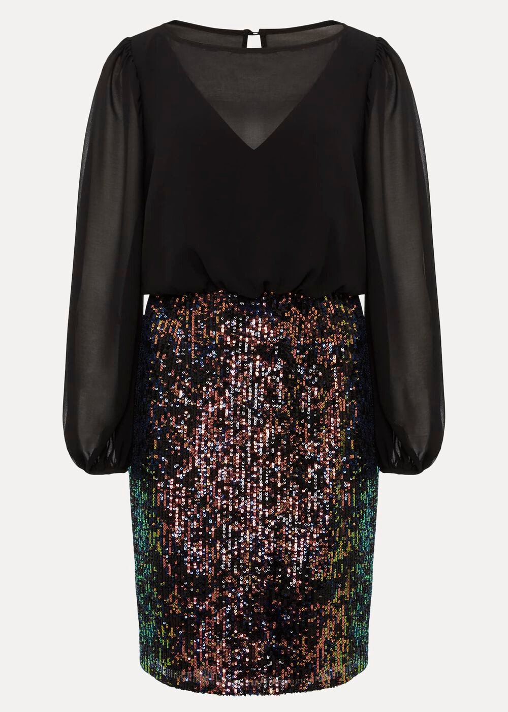 Angel Sequin Mini Dress - Multi-Coloured