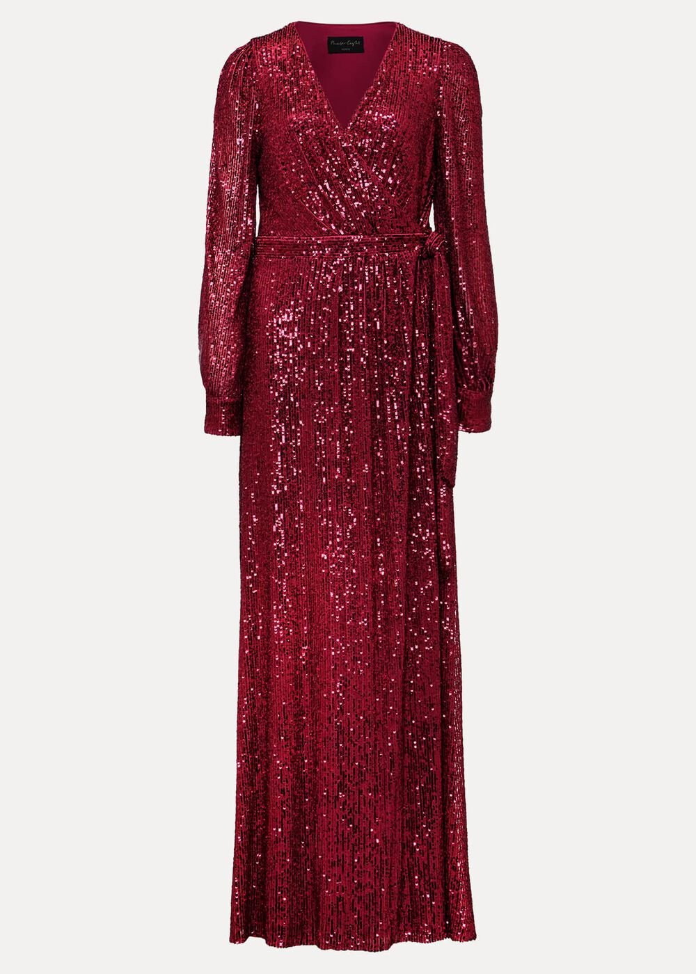 Petite Amily Pink Sequin Maxi Dress - Pink