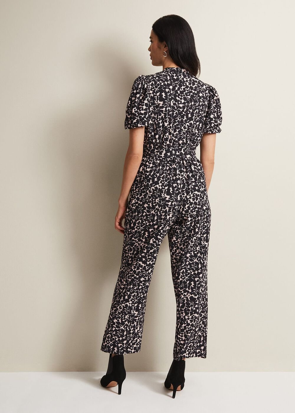 Dorothea Floral Jumpsuit - Black/Multi