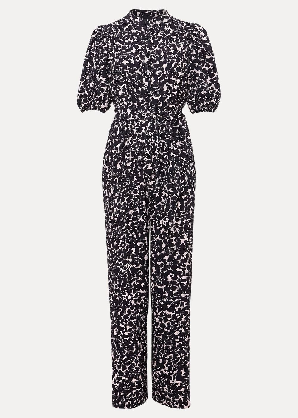 Dorothea Floral Jumpsuit - Black/Multi