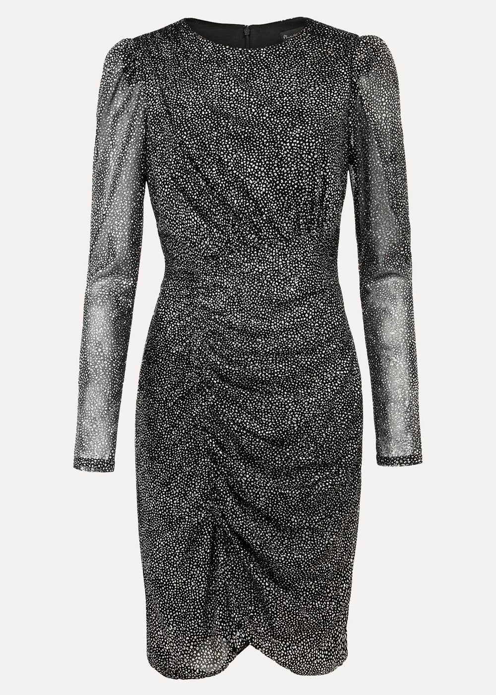 Cady Sparkle Mini Dress - Black