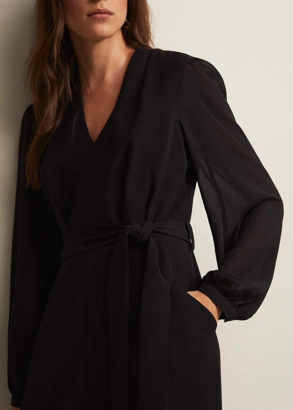 Audrey Black Wide Leg Jumpsuit - Black