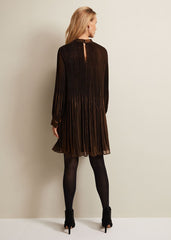 Annabel Foil Dress - Gold