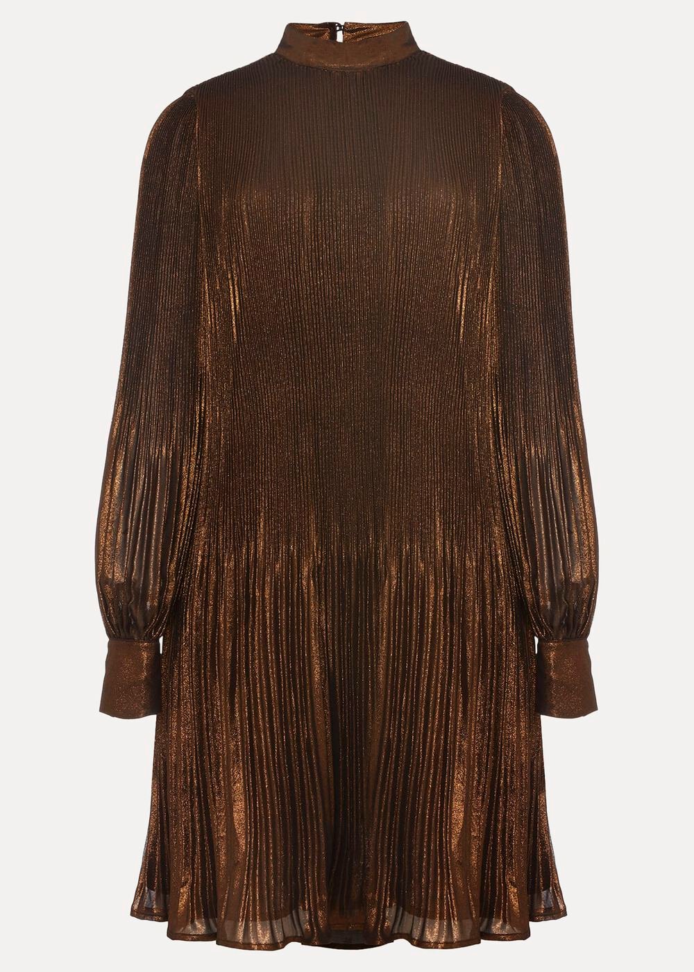 Annabel Foil Dress - Gold