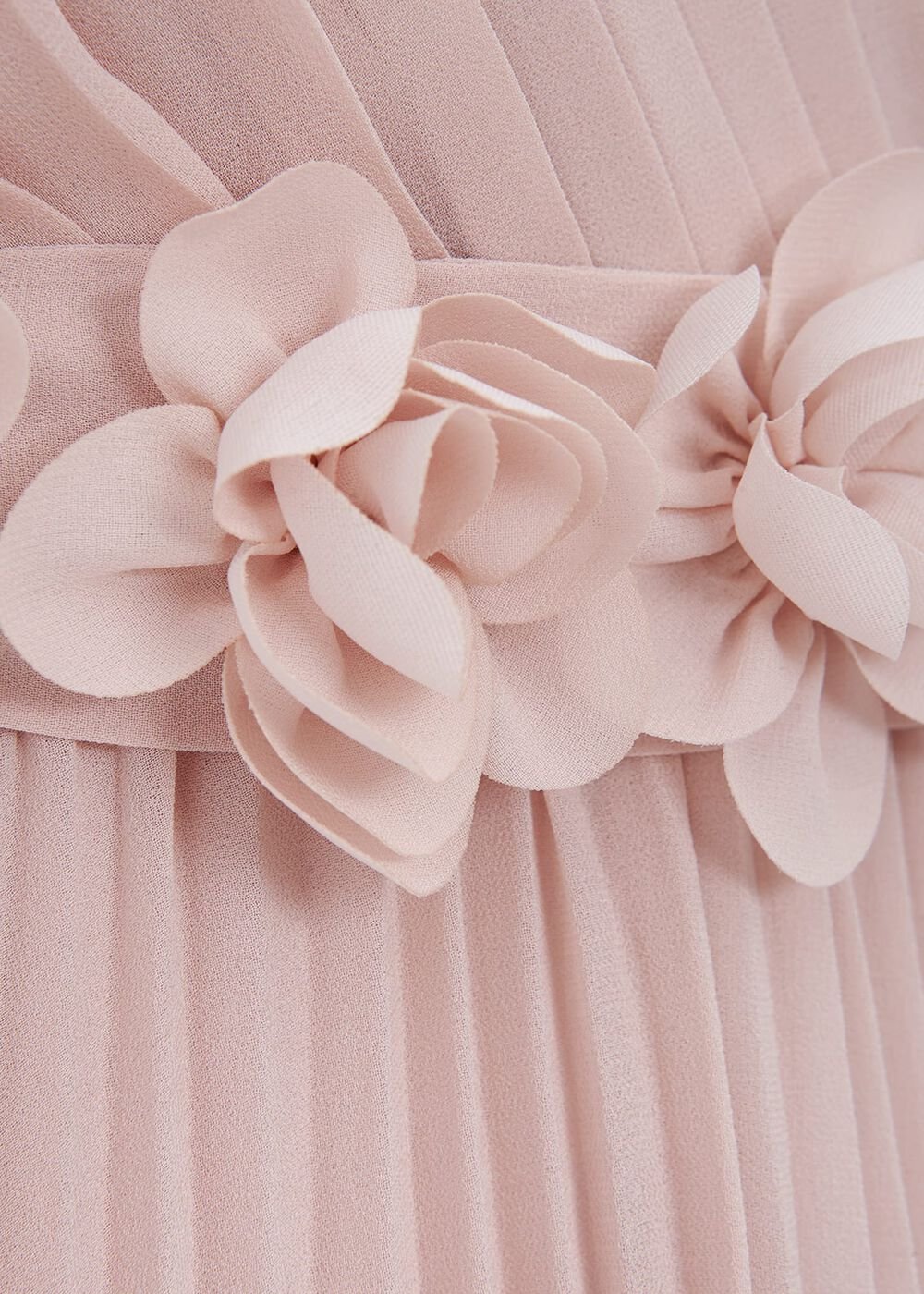 Alecia Pleated Maxi Dress - Antique Rose