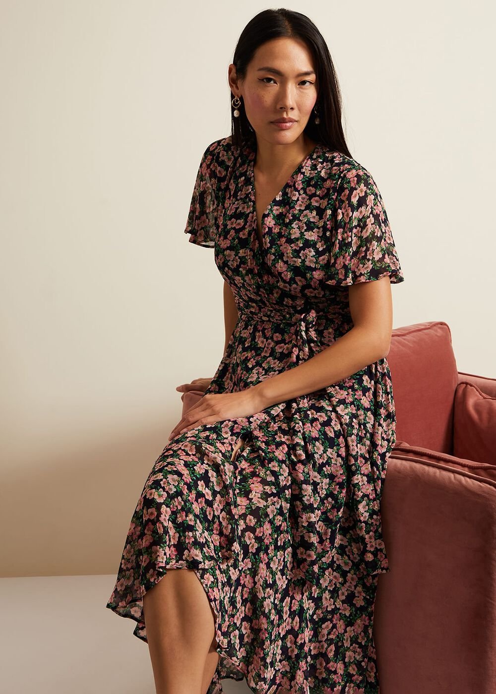 Juliette Fil Coupe Print Dress - Multi-Coloured