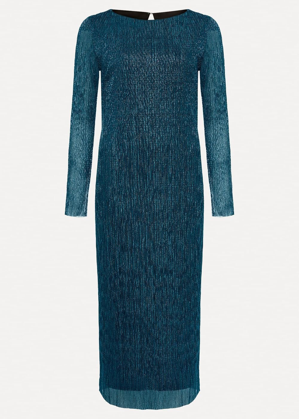 Alix Plisse Dress - Blue