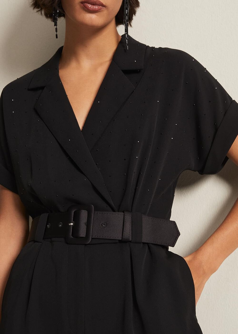 Constance Black Wide Leg Jumpsuit - Black