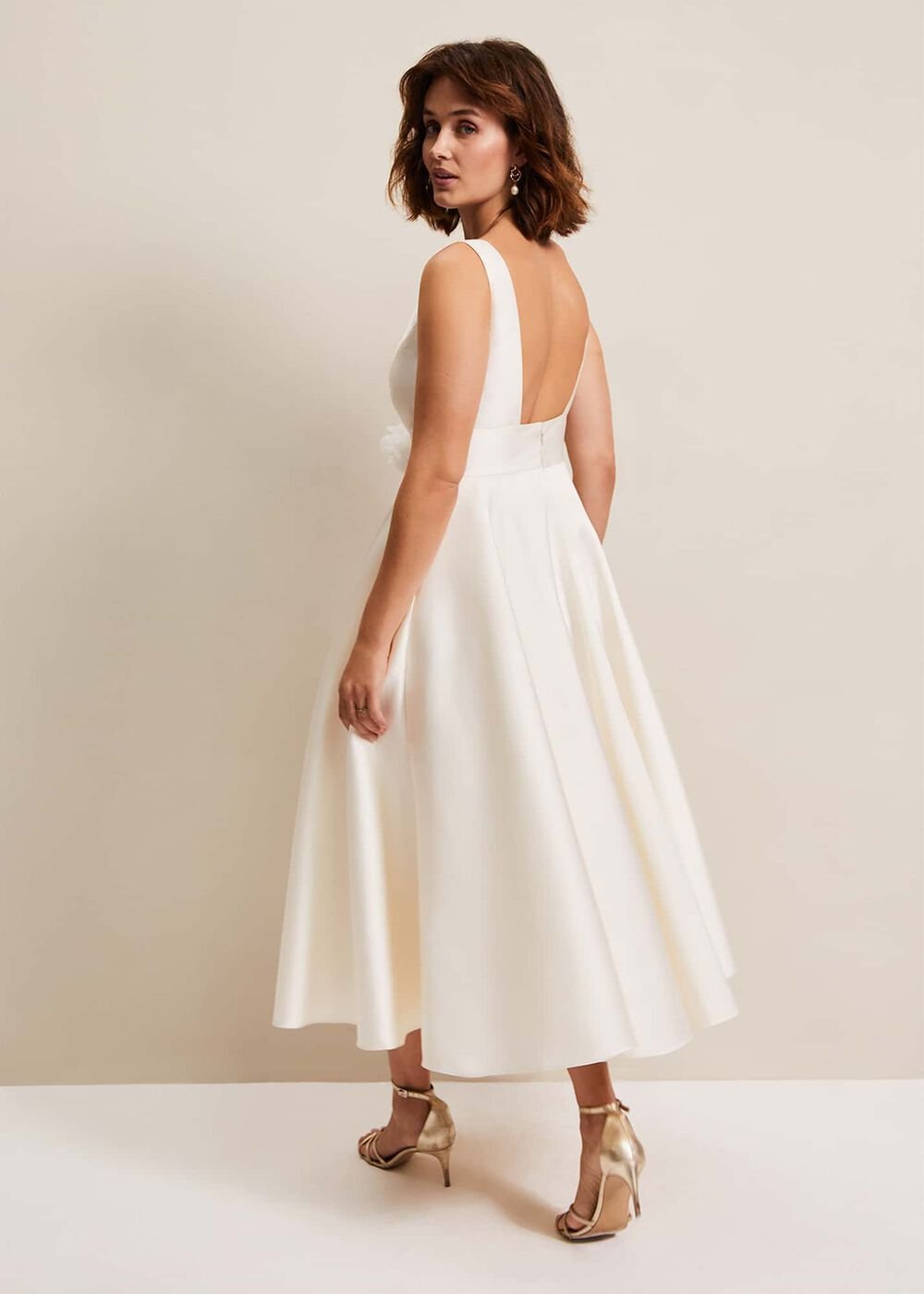 Ariel Fit And Flare Wedding Dress - Ivory