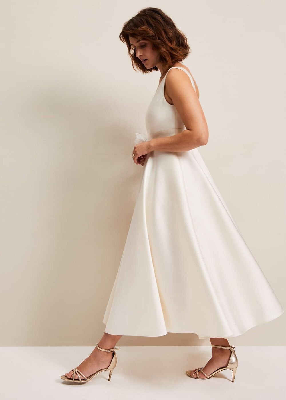 Ariel Fit And Flare Wedding Dress - Ivory