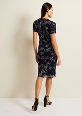 Remi Floral Mesh Dress - Multi-Coloured