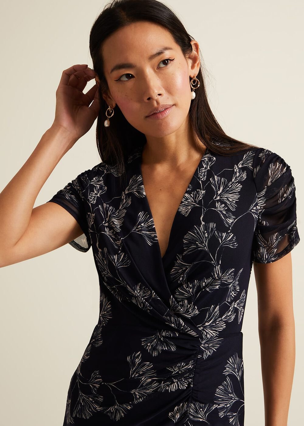 Remi Floral Mesh Dress - Multi-Coloured