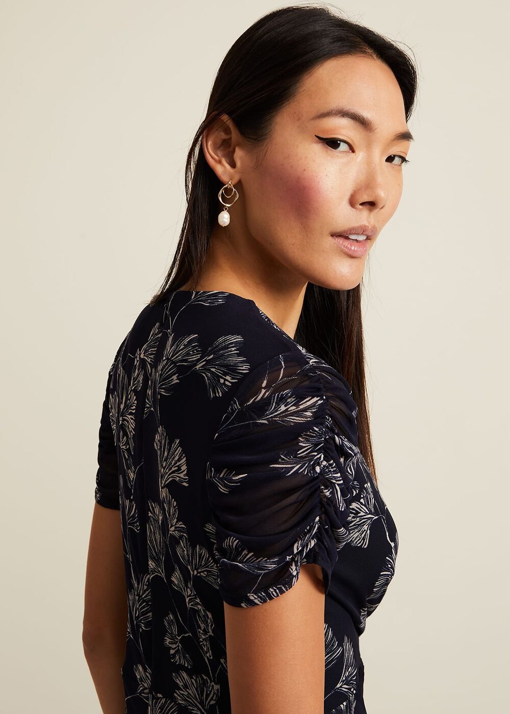 Remi Floral Mesh Dress - Multi-Coloured