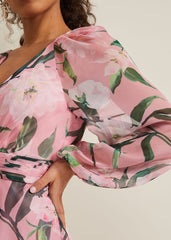Petite Lina Printed Midi Dress - Multi-Coloured