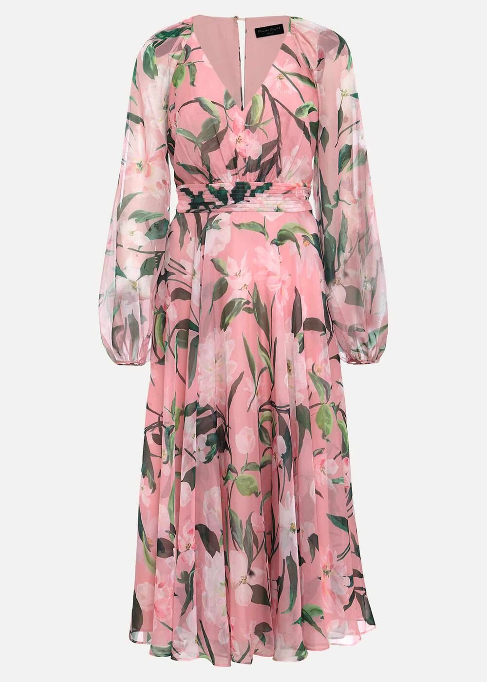 Petite Lina Printed Midi Dress - Multi-Coloured