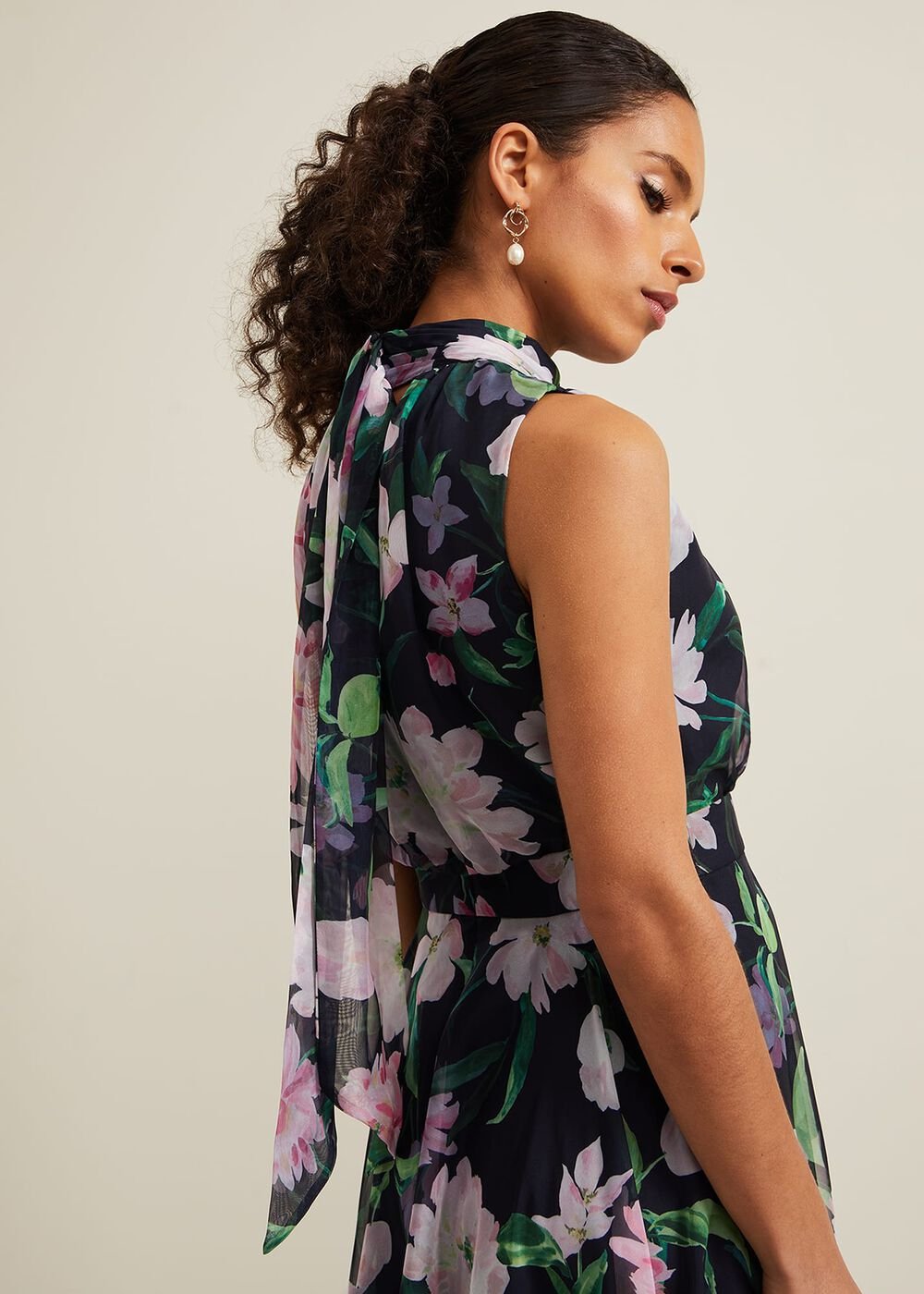 Petite Lucinda Floral Dress - Multi-Coloured